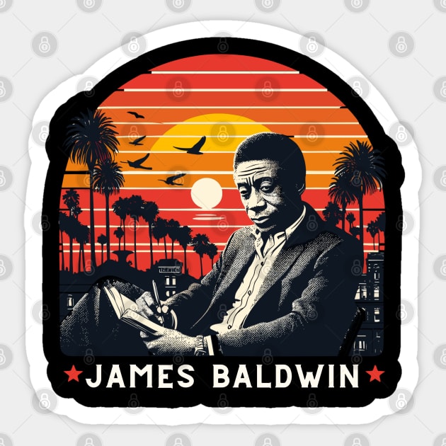 JAMES BALDWIN Sticker by AlephArt